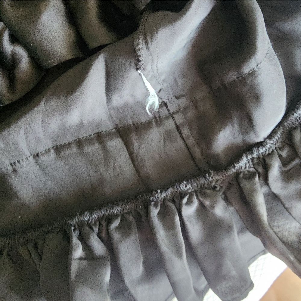 Frame Denim Black Ruffle Dress - Picture 7 of 15